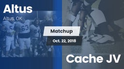 Matchup: Altus  vs. Cache JV 2018
