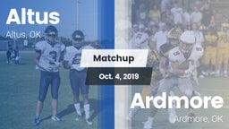 Matchup: Altus  vs. Ardmore  2019