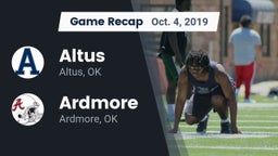 Recap: Altus  vs. Ardmore  2019