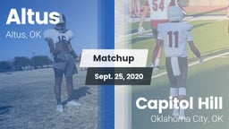 Matchup: Altus  vs. Capitol Hill  2020