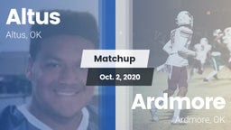Matchup: Altus  vs. Ardmore  2020