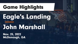 Eagle's Landing  vs John Marshall Game Highlights - Nov. 25, 2022
