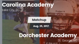 Matchup: Carolina Academy Hig vs. Dorchester Academy  2017