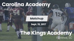 Matchup: Carolina Academy Hig vs. The Kings Academy 2017