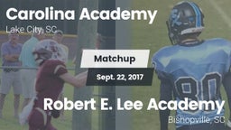 Matchup: Carolina Academy Hig vs. Robert E. Lee Academy 2017