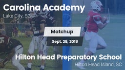 Matchup: Carolina Academy Hig vs. Hilton Head Preparatory School 2018