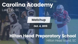 Matchup: Carolina Academy Hig vs. Hilton Head Preparatory School 2019