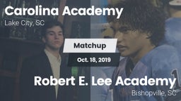 Matchup: Carolina Academy Hig vs. Robert E. Lee Academy 2019