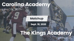 Matchup: Carolina Academy Hig vs. The Kings Academy 2020