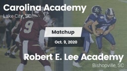 Matchup: Carolina Academy Hig vs. Robert E. Lee Academy 2020