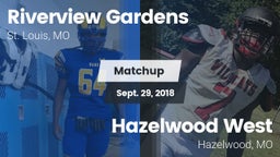 Matchup: Riverview Gardens vs. Hazelwood West  2018