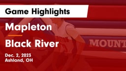 Mapleton  vs Black River  Game Highlights - Dec. 2, 2023