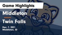Middleton  vs Twin Falls  Game Highlights - Dec. 7, 2021