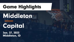 Middleton  vs Capital  Game Highlights - Jan. 27, 2023