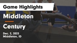 Middleton  vs Century  Game Highlights - Dec. 2, 2023