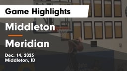 Middleton  vs Meridian  Game Highlights - Dec. 14, 2023