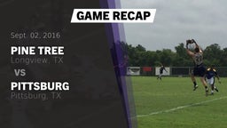 Recap: Pine Tree  vs. Pittsburg  2016