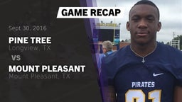 Recap: Pine Tree  vs. Mount Pleasant  2016