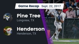 Recap: Pine Tree  vs. Henderson  2017