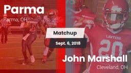 Matchup: Parma  vs. John Marshall  2018