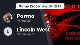 Recap: Parma  vs. Lincoln West  2019
