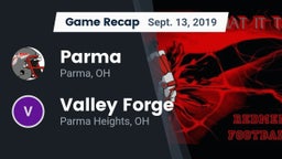 Recap: Parma  vs. Valley Forge  2019