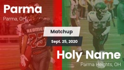Matchup: Parma  vs. Holy Name  2020