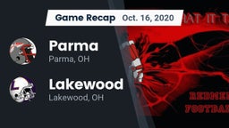 Recap: Parma  vs. Lakewood  2020