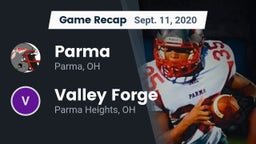Recap: Parma  vs. Valley Forge  2020