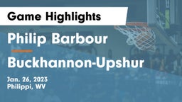 Philip Barbour  vs Buckhannon-Upshur  Game Highlights - Jan. 26, 2023