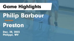 Philip Barbour  vs Preston  Game Highlights - Dec. 28, 2023