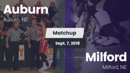 Matchup: Auburn  vs. Milford  2018