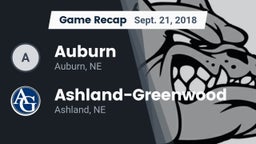 Recap: Auburn  vs. Ashland-Greenwood  2018