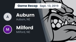 Recap: Auburn  vs. Milford  2019