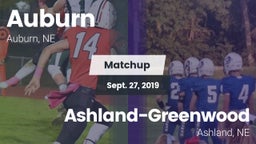 Matchup: Auburn  vs. Ashland-Greenwood  2019