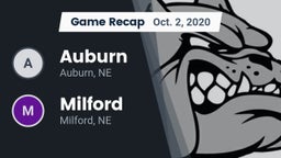 Recap: Auburn  vs. Milford  2020