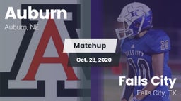Matchup: Auburn  vs. Falls City  2020