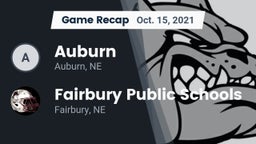 Recap: Auburn  vs. Fairbury Public Schools 2021