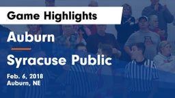 Auburn  vs Syracuse Public  Game Highlights - Feb. 6, 2018