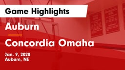 Auburn  vs Concordia Omaha Game Highlights - Jan. 9, 2020