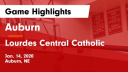 Auburn  vs Lourdes Central Catholic  Game Highlights - Jan. 14, 2020