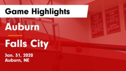 Auburn  vs Falls City  Game Highlights - Jan. 31, 2020