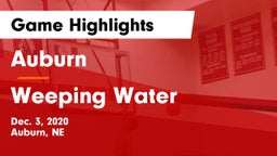 Auburn  vs Weeping Water  Game Highlights - Dec. 3, 2020