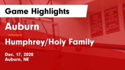 Auburn  vs Humphrey/Holy Family  Game Highlights - Dec. 17, 2020