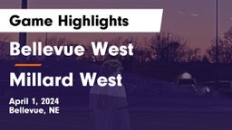Bellevue West  vs Millard West  Game Highlights - April 1, 2024