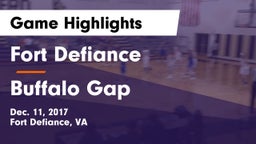 Fort Defiance  vs Buffalo Gap Game Highlights - Dec. 11, 2017
