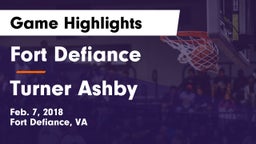 Fort Defiance  vs Turner Ashby  Game Highlights - Feb. 7, 2018