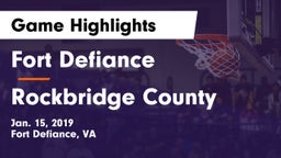 Fort Defiance  vs Rockbridge County  Game Highlights - Jan. 15, 2019