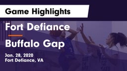 Fort Defiance  vs Buffalo Gap  Game Highlights - Jan. 28, 2020