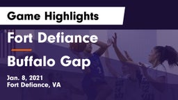Fort Defiance  vs Buffalo Gap  Game Highlights - Jan. 8, 2021